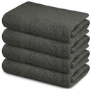 SIMPLY LOFTY 100% COTTON BATH TOWELS 27X52 (4 PACK) GREY BATH TOWEL SET GREY - Like New