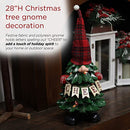 Alpine Corporation 28" Tall Christmas Tree Gnome Holiday Decoration - B09CRVJ4BJ - Brand New