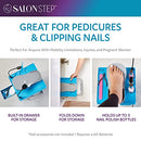 Salon Step The Beauty Footrest for Easy At-Home Pedicures - Blue New