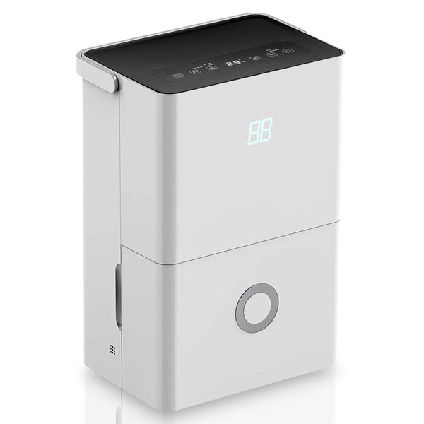 SereneLife 50-Pint Electric Home Compact Dehumidifier - SLDEHU50 - White - Like New