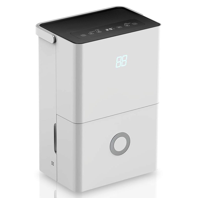 SereneLife 50-Pint Electric Home Compact Dehumidifier - SLDEHU50 - White - Like New