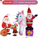 SHDEJTG 8ft Candy Cane Stacking Sign Inflatables LED Lights Blow Up Yard - RED - Like New