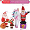 SHDEJTG 8ft Candy Cane Stacking Sign Inflatables LED Lights Blow Up Yard - RED - Like New