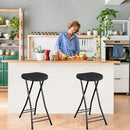 Suzile 2 Pcs 24 Inch Tall Folding Chair Portable Plastic Stool Chair Heavy Duty - Like New