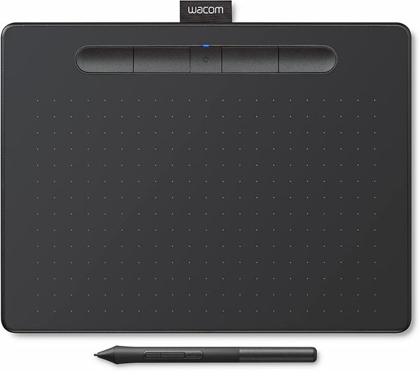 Wacom Intuos Medium Bluetooth Graphics Drawing Tablet  Black CTL6100WLK0 Like New
