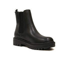 Soda Pilot Women Lug Sole Low Heel Chelsea Fashion Ankle Bootie - Black, 11 - Brand New