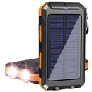 Solar Charger26303mAh Portable Solar Power Bank 2V 4A Dual USB, S1008D - ORANGE - Like New