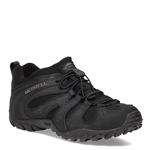 J099405 Merrell Men's Chameleon 8 Stretch Tactical Work Shoes, Black, Size 10.5 - Like New