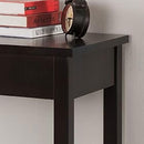 Kings Brand Furniture Wood Home & Office Parsons Desk with Drawer, Espresso - Like New