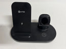 WAITIEE FAST WIRELESS CHARGER/CHARGING STATION 3 IN 1 FOR GALAXY IPHONE - BLACK - Like New
