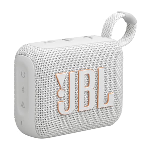 JBL Go 4 Built-in Battery Bluetooth Speaker JBLGO4WHTAM - White - Like New