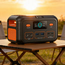 EBL 150W DC PORTABLE POWER STATION BATTERY BANK CHARGER SOLAR - BLACK/ORANGE - Like New