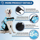 SUNFURA Ripstop Dog Life Jacket Dog Flotation Life Vests Beach Boating XL - Brand New
