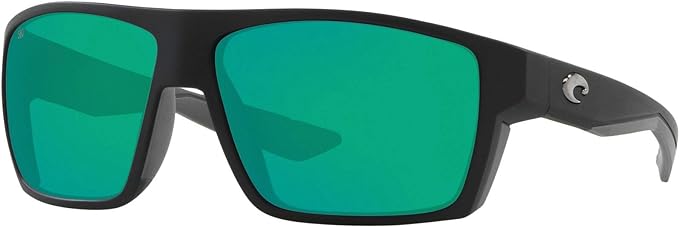 COSTA Bloke 6S9045 Pillow Sunglasses - Green Mirror Polarized Glass/Matte Black Like New