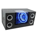 PYRAMID 12'' POWERED SUBWOOFER SPEAKER - SUB WOOFER CAR AUDIO - BLACK - Like New