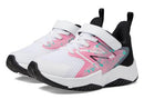 NEW BALANCE UNISEX-CHILD RAVE RUN V2 BUNGEE LACE WITH TOP STRAP WHITE/PINK 6 - Like New