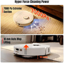 ROBOROCK QREVO MAXV ROBOT VACUUM AND MOP, FLEXIARM DESIGN 7000PA SUCTION - WHITE - Like New