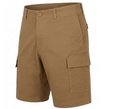 BLU ROCK MEN'S SUPER STRETCH CARGO SHORTS - SIZE: MEN 36 - TIMBER - Brand New