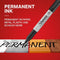 SHARPIE FINE POINT PERMANENT MARKER, 12 COUNT, BLACK/GRAY - Brand New