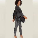 BAREFOOT DREAMS COZYCHIC COASTLINE PULLOVER SIZE WOMEN ONE SIZE CARBON/GRAPHITE - Brand New