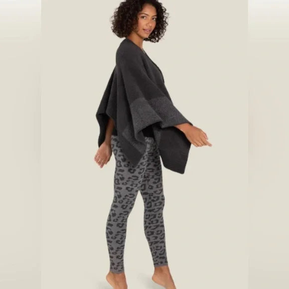 BAREFOOT DREAMS COZYCHIC COASTLINE PULLOVER SIZE WOMEN ONE SIZE CARBON/GRAPHITE - Brand New