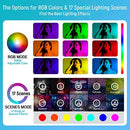 Weeylite WE-10 18" RGB Light Ring Tripod Stand Phone Holder B087WYSNV9 - Black - Brand New