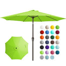 JEAREY 9FT OUTDOOR PATIO UMBRELLA OUTDOOR TABLE UMBRELLA PUSH - Scratch & Dent