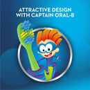 ORAL-B KIDS TOOTHBRUSH, EXTRA SOFT (PACK OF 3) - MULTICOLOR - Brand New