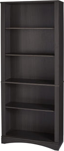 Realspace Pelingo 72"H 5-Shelf Bookcase 103764 - Dark Gray Like New