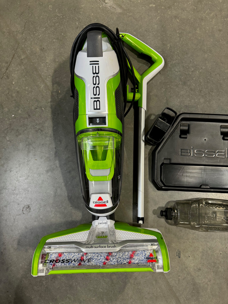 BISSELL CrossWave Floor Area Rug Cleaner Wet-Dry Vacuum 1785A - GREEN Like New