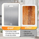 UFJEG TITANIUM CUTTING BOARD, 3 PCS DOUBLE-SIDED CHOPPING BOARD - SILVER - Like New