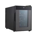 Vaykold 6 Bottle Wine Cooler Thermoelectric Small Fridge Wine Refrigerator Gray - Brand New