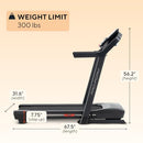 PROFORM CARBON TREADMILLS FOR WALKING RUNNING BUILT-IN FAN PFTL597243 - BLACK - Like New