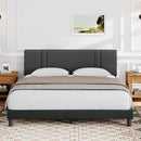 NOVILLA QUEEN BED FRAME WITH HEADBOARD BED FRAME QUEEN SIZE WITH WOOD SLATS - Like New