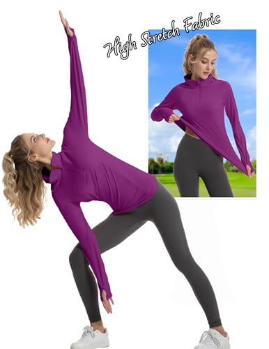 FKEEP WOMEN'S LONG SLEEVE ATHLETIC JACKETS UPF 50+ M FK3138LST PURPLE - Brand New