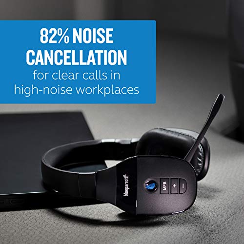 BLUEPARROTT 82% NOISE CANCELING OVER HEAD HEADSET S450-XT - BLACK - Like New