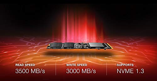 ADATA XPG SX8100 512GB 3D NAND NVMe Gen3x4 SSD ASX8100NP-512GT-C - BLACK - Like New