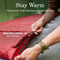 COLEMAN FLATLANDS 30/40/50°F SLEEPING BAG RECYCLED MATERIAL - RED/MULTI - Brand New