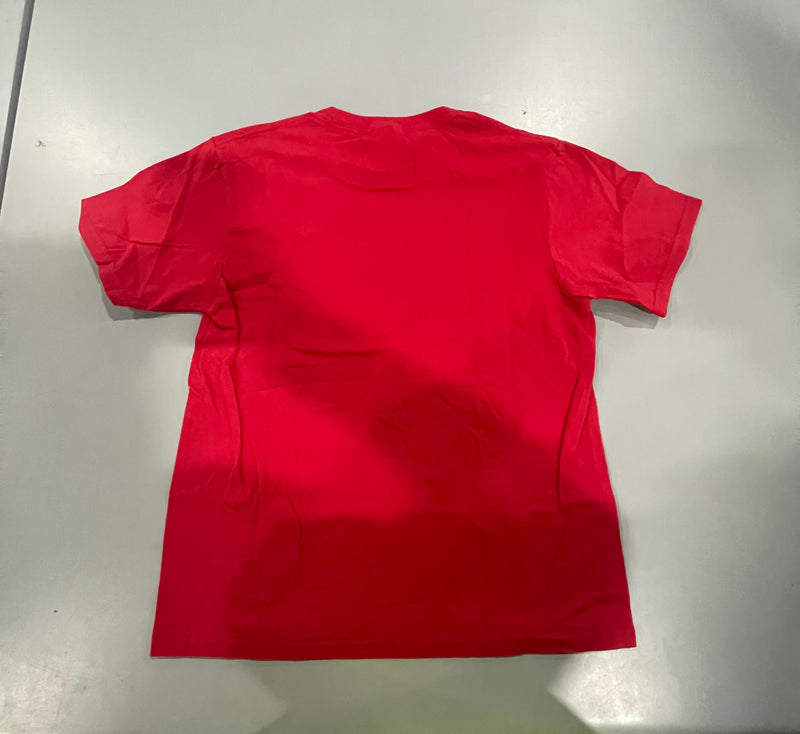 PORT&COMPANY KIDS CHRISTMAS T-SHIRT 100% COTTON - SIZE: YOUTH SMALL YOUTH - RED - Like New