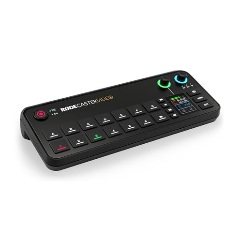 RODE RØDECASTER VIDEO SWITCHER AUDIO INTERFACE MULTI-CAMERA VIDEO INPUTS BLACK - Like New