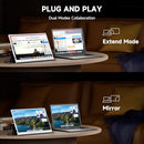 AYY PORTABLE MONITOR 15.6INCH 1080P FHD USB-C/HDMI COMPUTER DISPLAY - WHITE - Like New