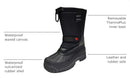 Labo Pro Men's Winter Boots Waterproof Insulated Black 11 D/M - Like New