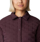 MOUNTAIN HARDWEAR WOMEN'S STRETCHDOWN LIGHT SNAP JACKET SIZE M BLACKBERRY - Brand New
