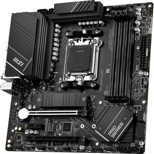 MSI PRO B650M-A WIFI PROSERIES MOTHERBOARD AM5 DDR5 MATX B650M-A-WIFI - BLACK - Like New