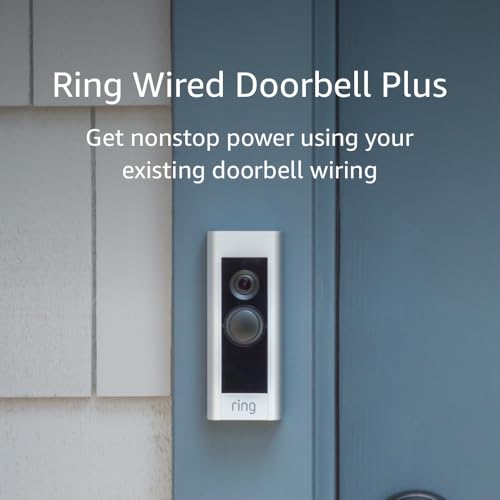 RING VIDEO DOORBELL PLUS - SMART DOORBELL - SATIN NICKEL - Like New