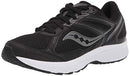 SAUCONY COHESION 14 MEN TRAIL RUN SHOE BLACK/WHITE SIZE 9.5 WIDE - Like New