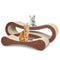 FLUFFYDREAM 2 IN 1 CAT SCRATCHER CARDBOARD CAT SCRATCHING BOARD X-LARGE - BROWN - Brand New