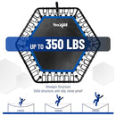 YES4ALL 48-INCH REBOUNDER TRAMPOLINE WITH ADJUSTABLE HANDLE BAR - BLACK - Like New