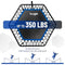 YES4ALL 48-INCH REBOUNDER TRAMPOLINE WITH ADJUSTABLE HANDLE BAR - BLACK - Like New