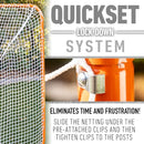 FRANKLIN SPORTS OFFICIAL QUIKSET LACROSSE GOAL - 6' X 6' - RED - Like New